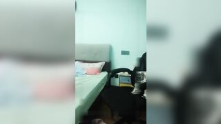 性感小腿精新人苗条纹身妹子啪啪，绳子玩捆绑打屁股白丝网袜震动棒抽插