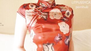 P站极品史诗名器女神【Litpussycatt】夜上海黑丝旗袍媚娘，20Cm超屌之消失的巨根