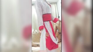 高颜值网红鹿少女角色扮演被猛男操到喊受不了